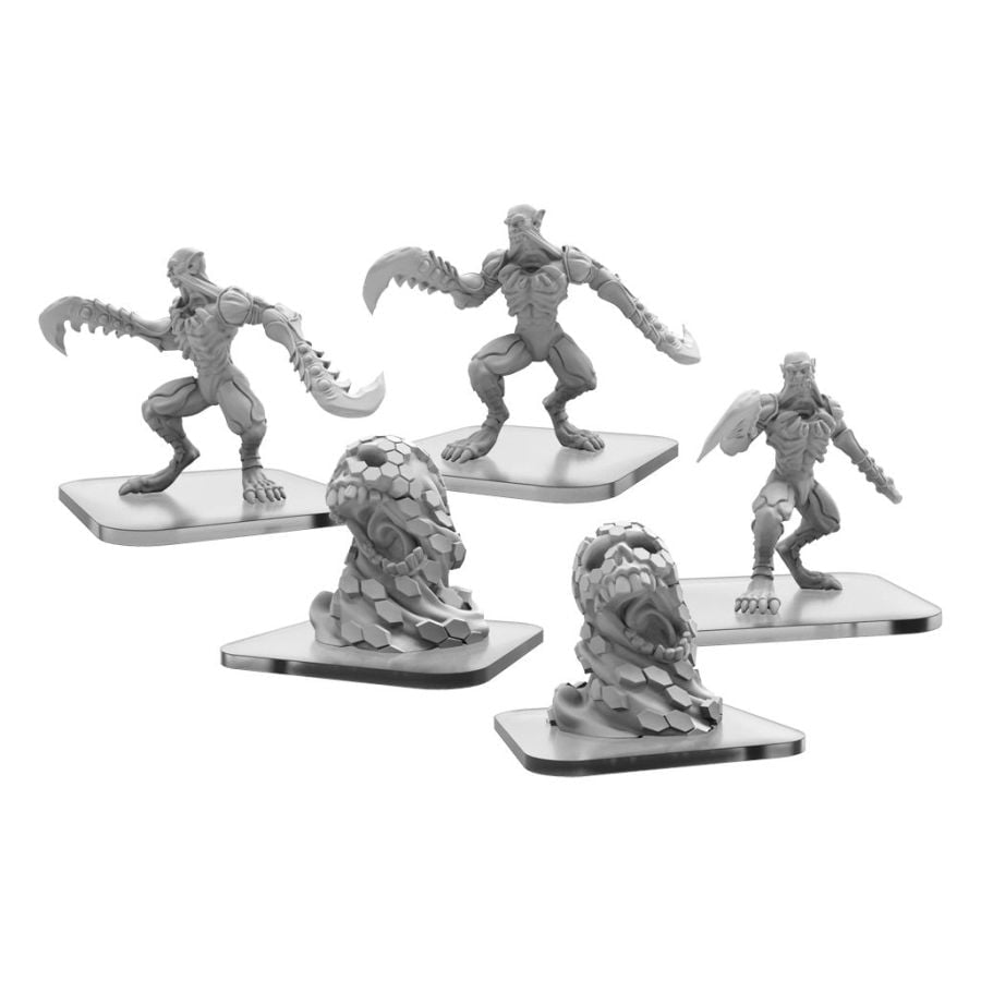 Monsterpocalypse : Blade Revenants and Hunting Swarm Necroscourge Units (Metal)