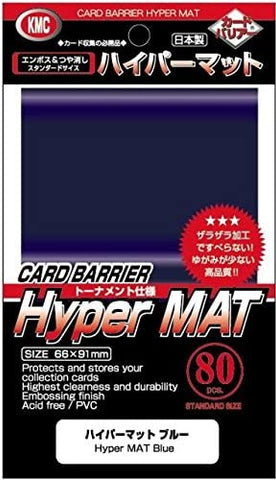 KMC 80ct Hyper Matte Blue Standard Card Sleeves