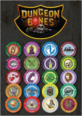 Dungeon Bones: Dungeons and Dragons Condition Chips