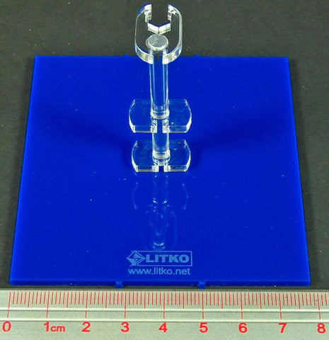 Litko Large Deluxe Space Fighter Flight Stand (1) Opaque Blue