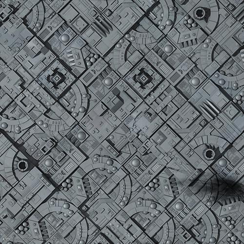 Space Mats Space Station Moon (36in x 36in) Playmat