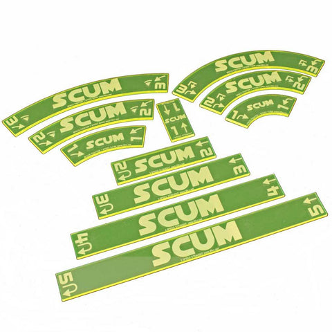 Litko Space Fighter Scum Maneuver Gauge Set Fluorescent Yellow