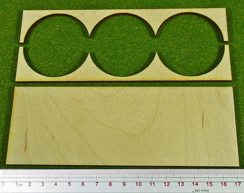 Litko Rank Tray 3x1 Formation 50mm Circle Bases