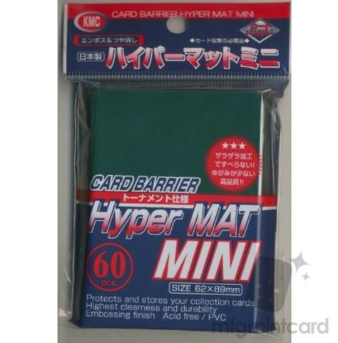 KMC 60ct Hyper matte Green Mini Sleeves