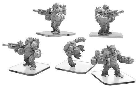 Monsterpocalypse: Empire of the Apes Ape Gunners & Ape Infiltrator Units (White Metal)