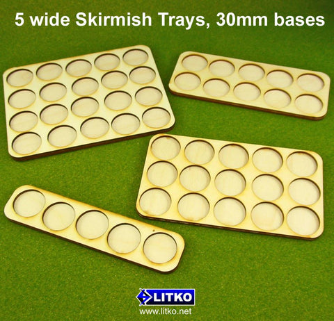 Litko Skirmish Tray 5x3 Formation 30mm Circle Bases