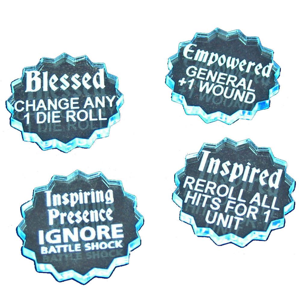 Litko AoS Heroic Triumph Token Set, Transparent Light Blue (4)