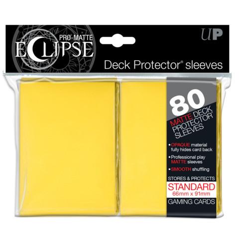 Pro Matte Eclipse Yellow 80ct Deck Protectors