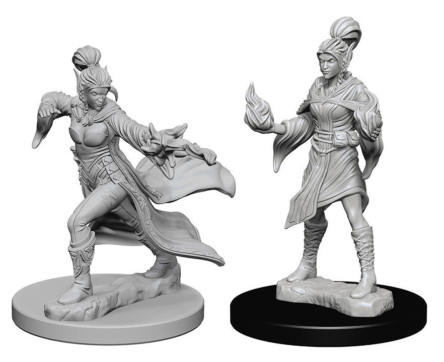 Deep Cuts Pathfinder Unpainted Miniatures Elf Female Sorcerer