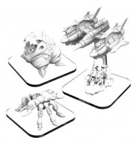 Monsterpocalypse: Belcher, LTA Fighter, Dire Ant Elite Destroyers Unit (metal/resin)