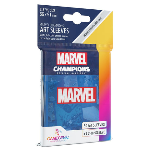 Gamegenic Marvel Art Sleeves - Blue