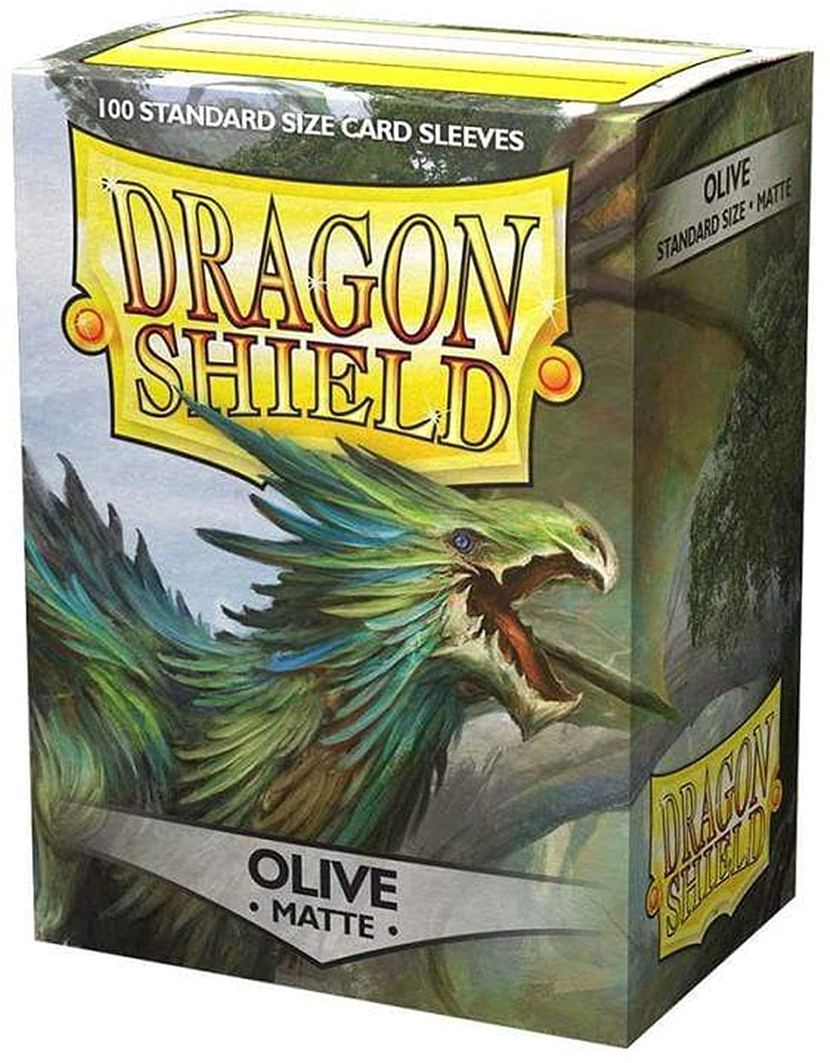 Dragon Shields: (100) Matte Olive