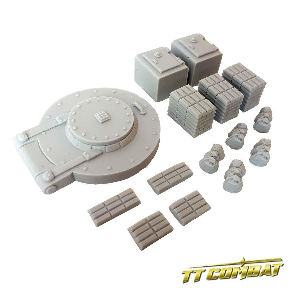 28mm Terrain: City Accessories - Bank Accessories (resin)