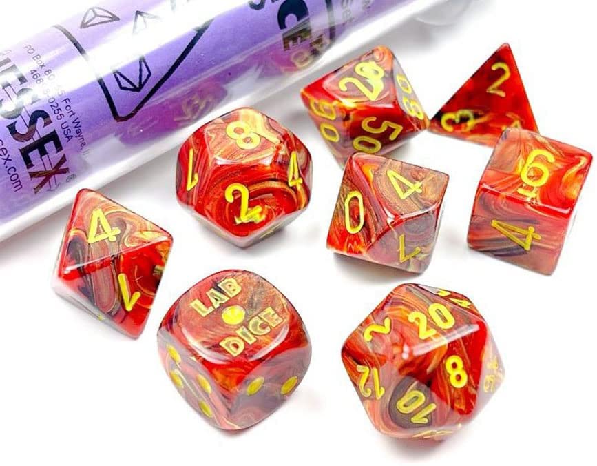 Lab Dice 5 Vortex: Poly Underworld/yellow (7)