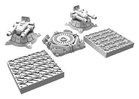 Monsterpocalypse: City Assets 2 (Resin and White Metal)