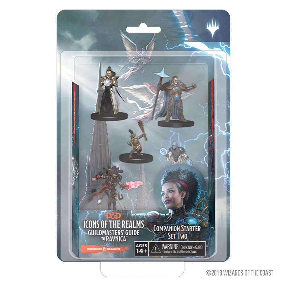 Dungeons & Dragons Fantasy Miniatures: Icons of the Realms Set 10 Guildmaster`s Guide to Ravnica Companion Starter Two