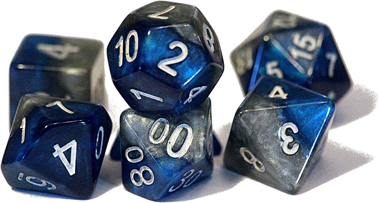 Halfsies Dice - The Heir (7 Polyhedral Dice Set)