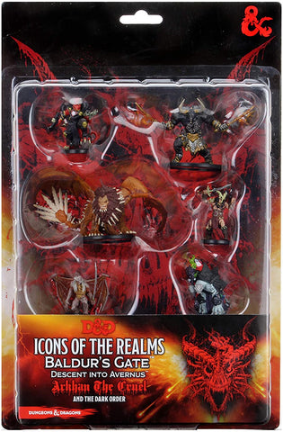 Dungeons & Dragons Fantasy Miniatures: Icons of the Realms Figure Pack - Descent into Avernus - Arkhan the Cruel and the Dark Order
