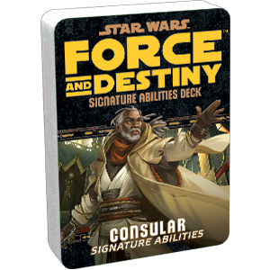 Star Wars Force and Destiny Consular Signature Abilities Deck
