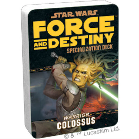 Star Wars RPG: Force and Destiny - Colossus Specialization Deck