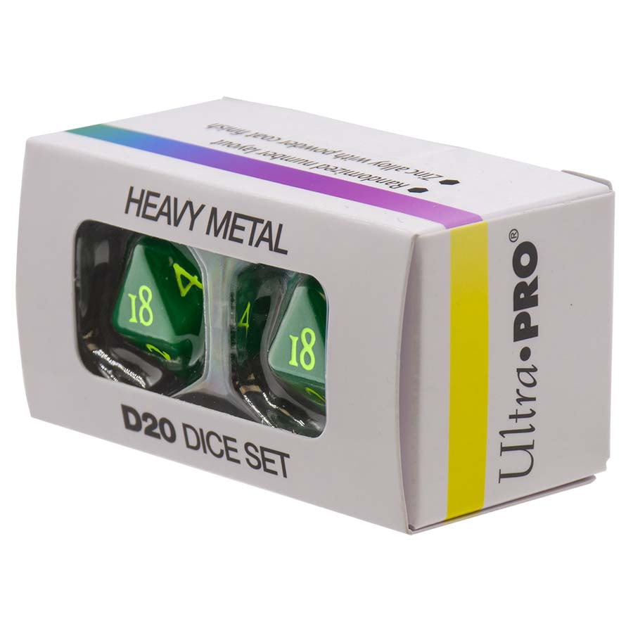 Vivid Heavy Metal Dice: Green (2d20)