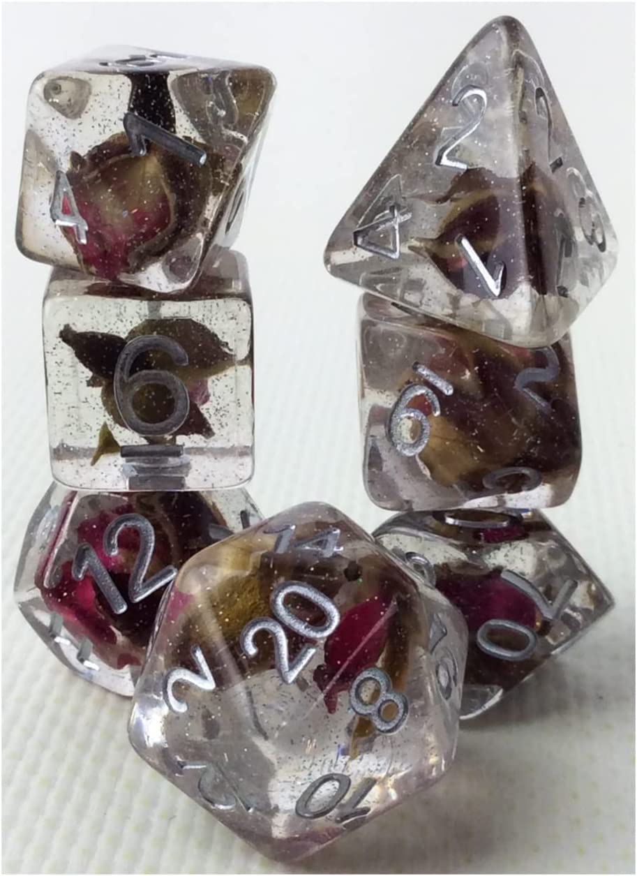 7-Dice Set 16mm: Rose Dice