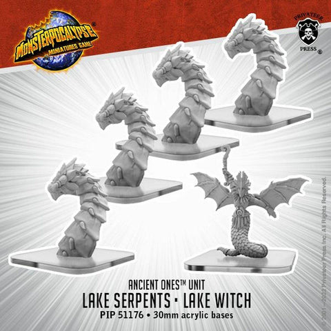 Monsterpocalypse: Ancient Ones Unit Lake Serpents & Lake Witch metal)