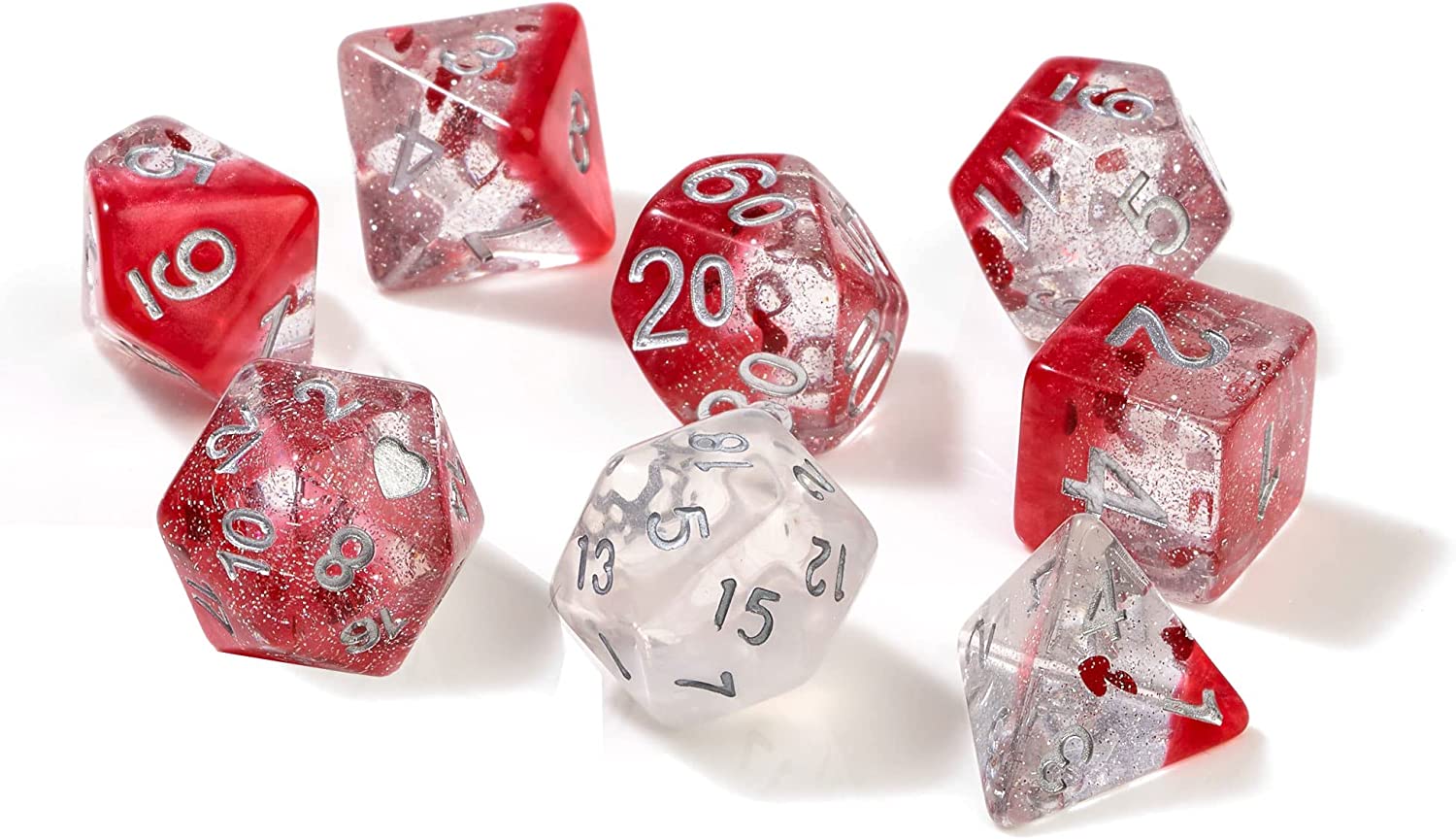 RPG Dice Set (7): Hearts