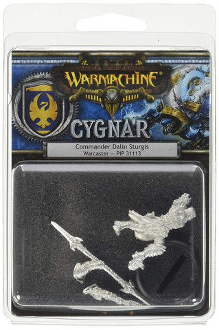 Warmachine: Cygnar Commander Dalin Sturgis Warcaster (White Metal)
