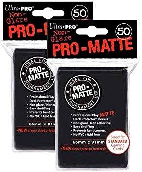 Ultra Pro Matte Deck Protector Sleeves 50 Count Black