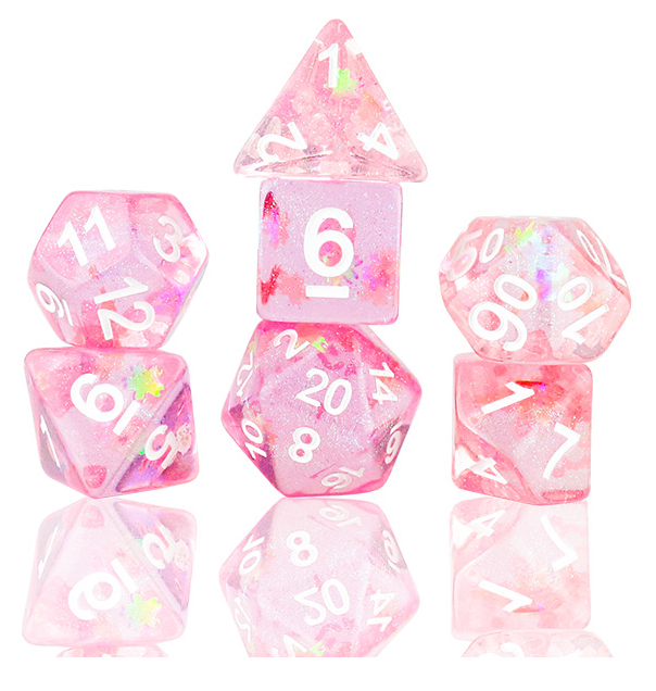RPG Dice Set (7): Celestial - Autumn Dawn