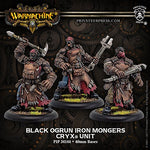 Warmachine: Cryx Black Ogrun Iron Mongers Unit (3) (Resin and White Metal)