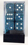 Chessex 12 Sea Speckled 16mm d6 Dice