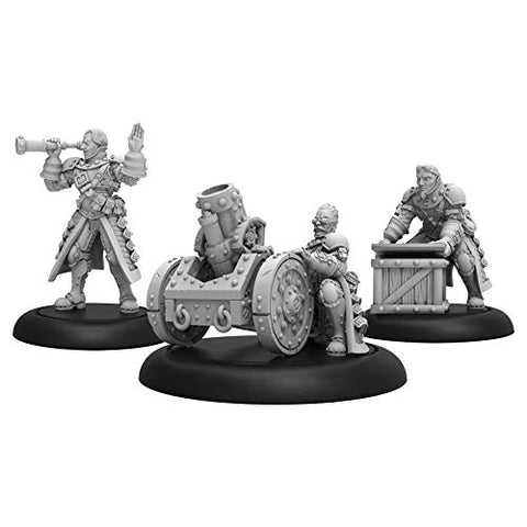 Warmachine: Mercenaries Steelhead Mortar Crew Unit (3) (Resin and White Metal)