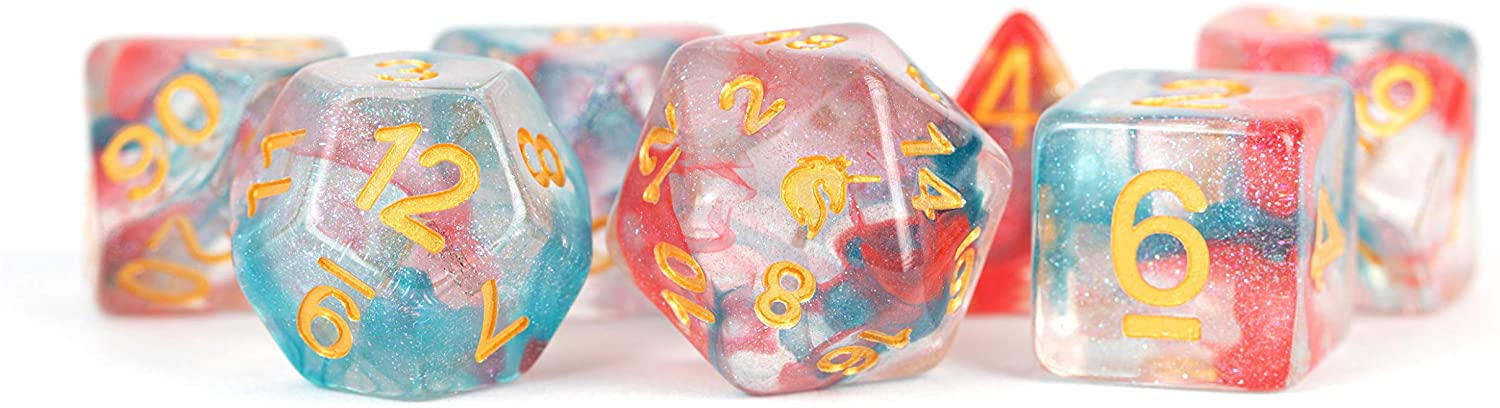 Unicorn Resin Poly Dice Set: Astral Swell (7)