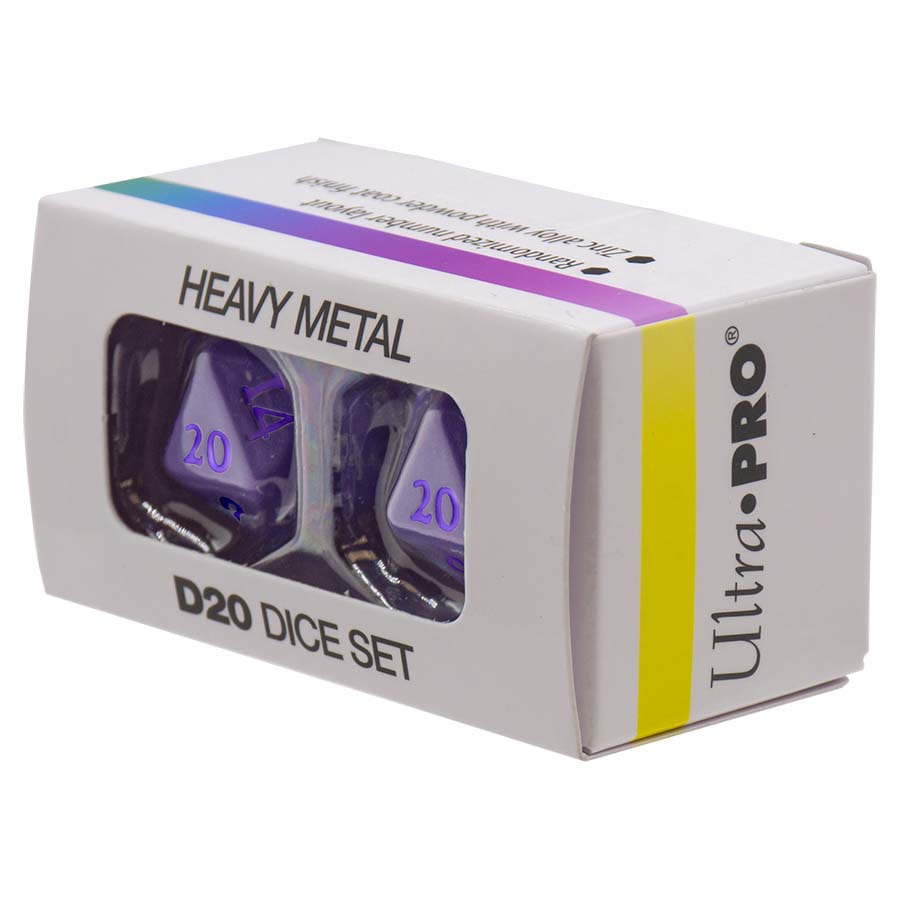 Vivid Heavy Metal Dice: Purple (2d20)