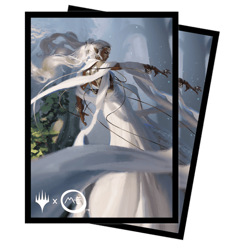 Magic the Gathering CCG: The Lord of the Rings: Tales of Middle-earth 100ct Deck Protector Sleeves C - Featuring: Galadriel