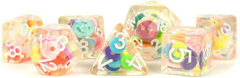 16mm Resin Poly Critical Hoops Dice Set (7)