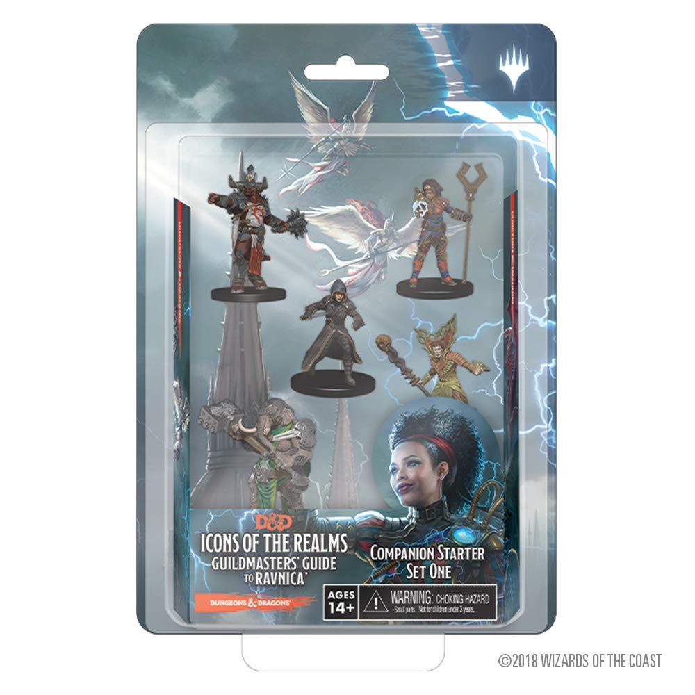 Dungeons & Dragons Fantasy Miniatures: Icons of the Realms Set 10 Guildmaster`s Guide to Ravnica Companion Starter One