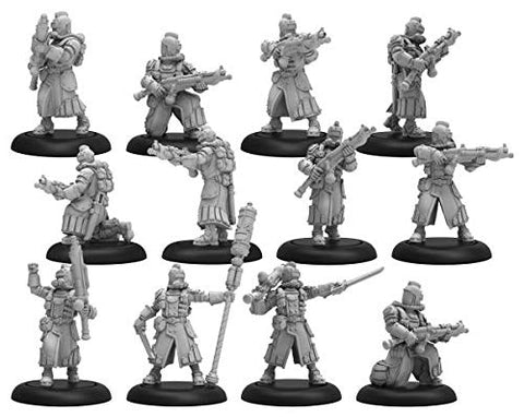 Warmachine: Crucible Guard Infantry and CA Unit (Resin and White Metal)