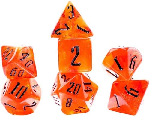 RPG Dice Set (7): Fire Nebula