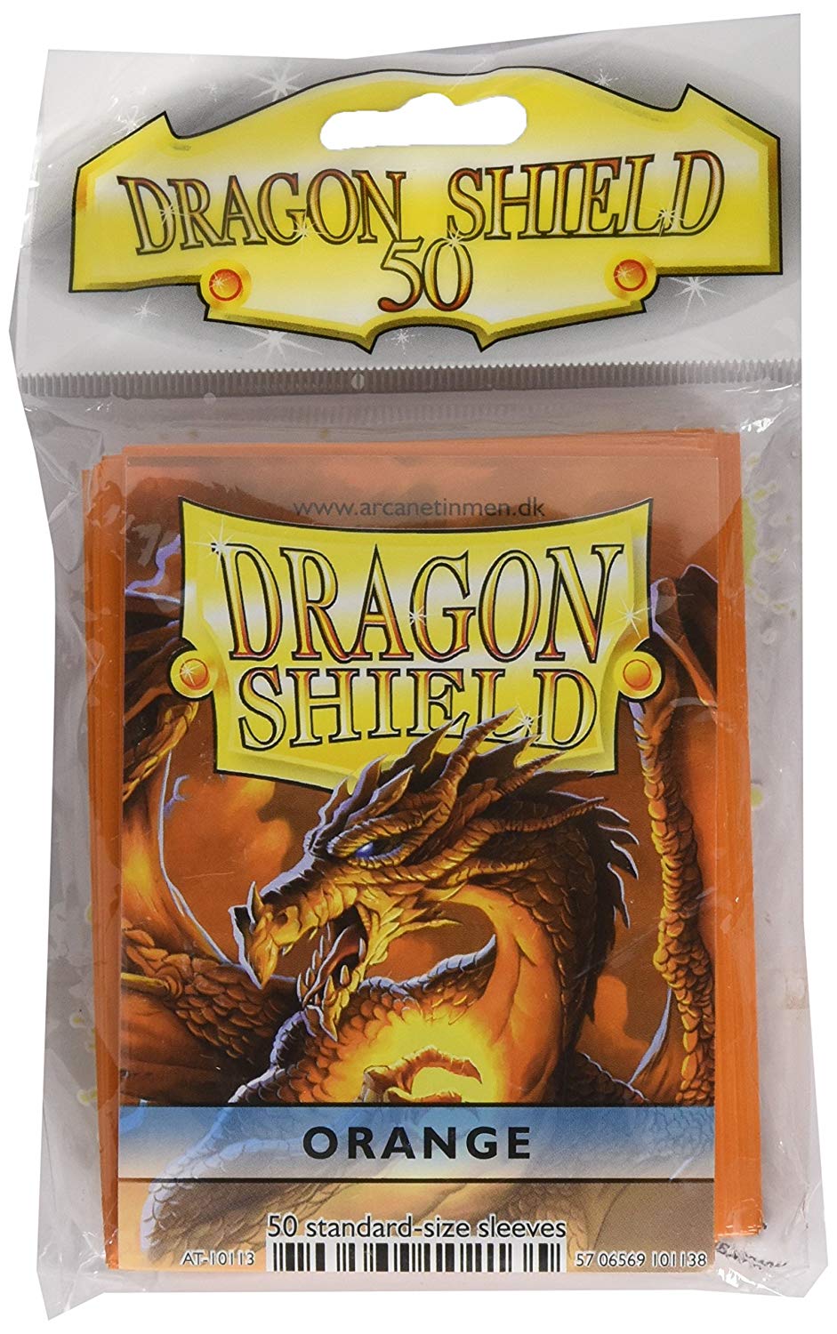 Dragon Shields: (50) Classic Orange