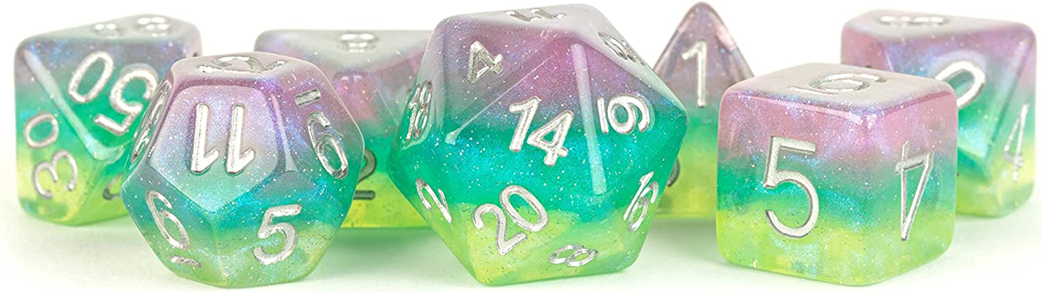 16mm Resin Poly Dice Set: Layered Stardust Radiance (7)