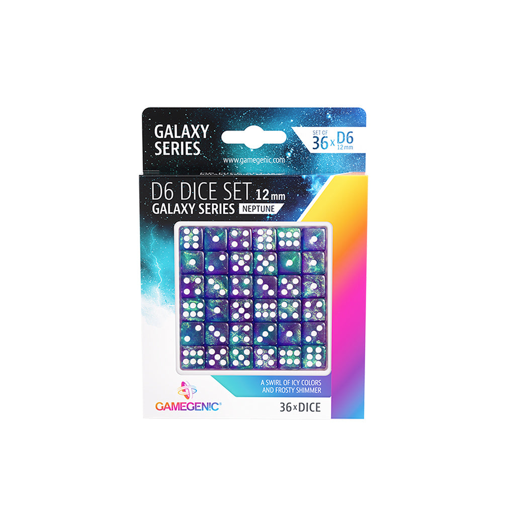 Galaxy Series - Neptune - D6 Dice Set 12MM