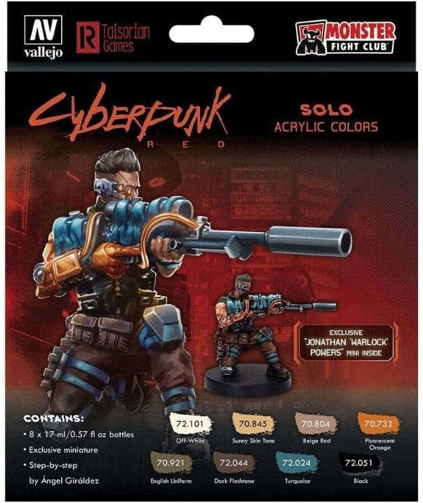 Cyberpunk Paint Set: Solo - Exclusive Jonathan Warlock Powers Mini