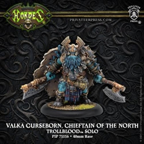 Hordes: Trollblood Valka Curseborn, Chieftain of the North Solo (Resin/Metal)