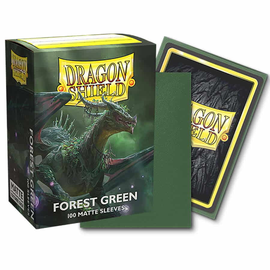 Dragon Shields: (100) Matte - Forest Green