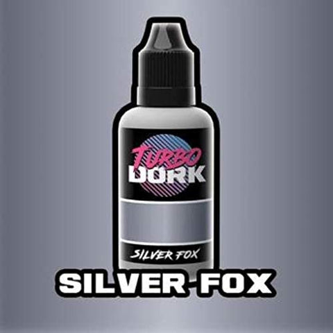 Turbo Dork: Metallic Acrylic Paint - Silver Fox (20ml)