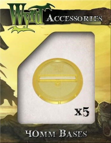 Wyrd Accesories Yellow Translucent Bases 40mm