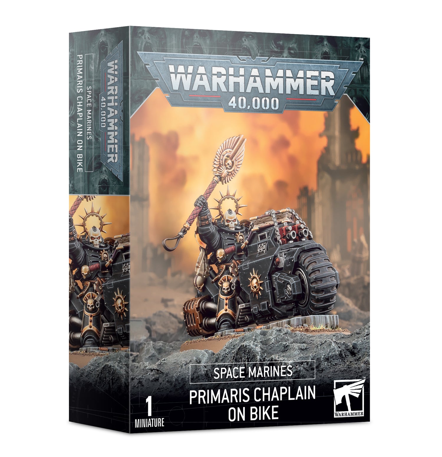 Warhammer 40K: Space Marines Primaris Chaplain on Bike